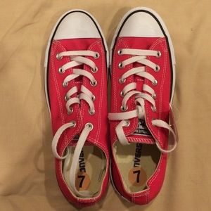 Pink Converse Low-Tops